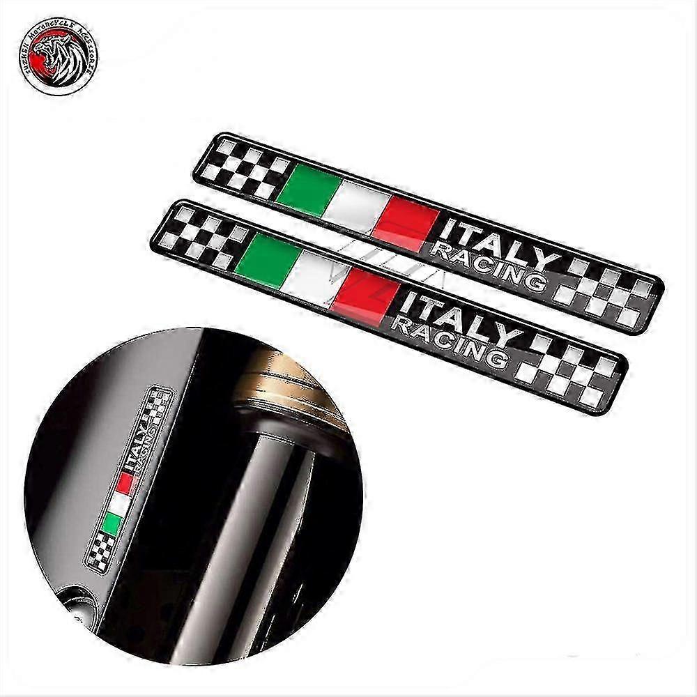 3D樹脂オートバイデカールイタリアレーシングステッカーフィットドゥカティアプリリアピアジオベスパGTS 250 300 300ieスプリントプリマベーラ50 150