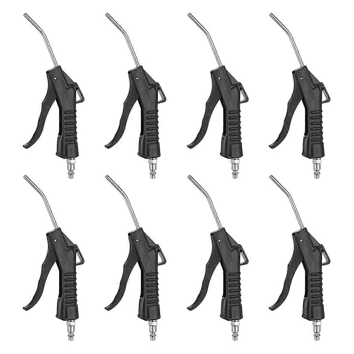 8pcs Air Blow- High Flow Air Compressor Blow- with 1/4inch NPT Male Air Plug and Angled Bent