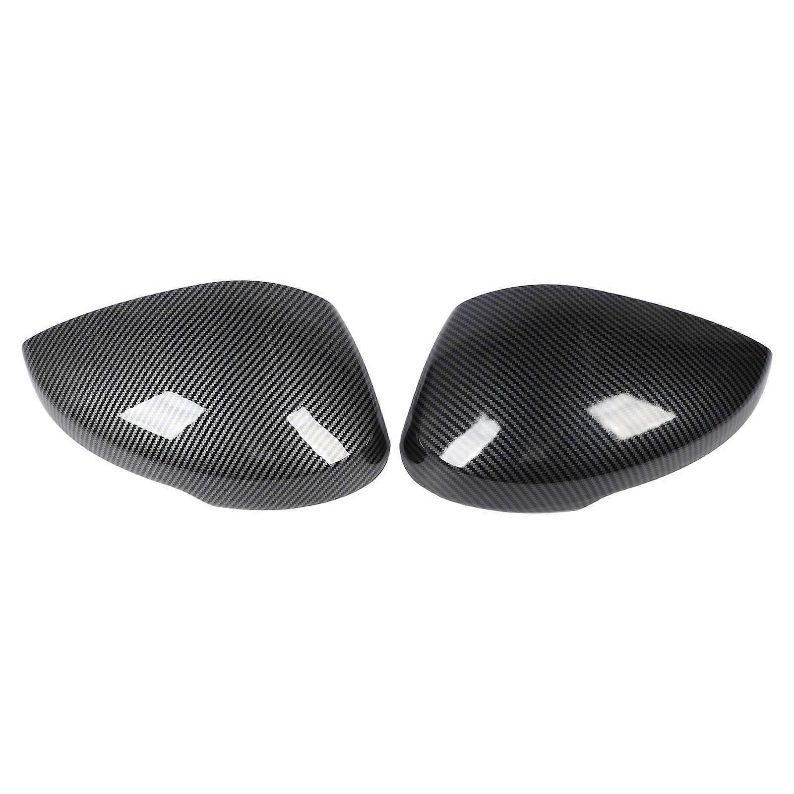 1 Pair Side Mirror Cap Cover Left Right Carbon Fiber Style Protective Weather Resistant Rear View Wing Mirror Housing for Civic 2022 to 2024 MK9234