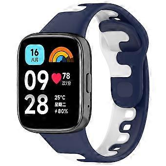 Naht Zweifarbiges Silikon-Uhrenarmband