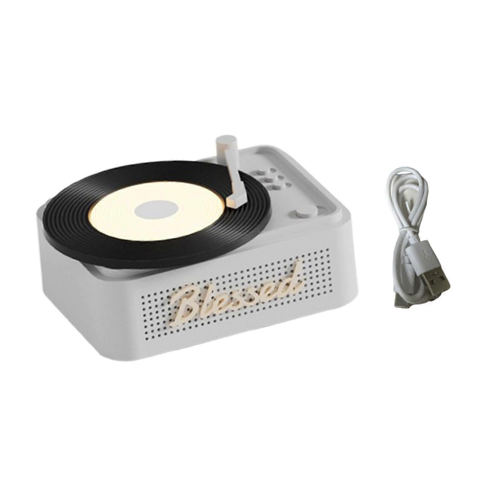Portable Speaker Home Audio Music Listening Device for Table Dorm Study Room Gray