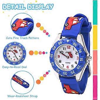 Vspek Orologio Bambina con Farfalla, Orologio da polso Analogico per Bambina 3-13 Anni, 3D Cartone Animato Cinturino in Silicone, Regalo Bimba Aprendimento