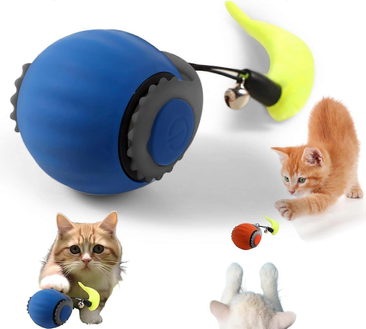 Speedy Tail Cats Toys Smart Automatic Moving Cat Toy Ball Indoor Interactive Cat Toy