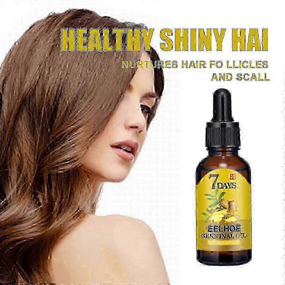 Essence de croissance des cheveux Perte de cheveux Traitements du cuir chevelu Gingembre Ginseng Augmenter les cheveux denses pour les cheveux abîmés -