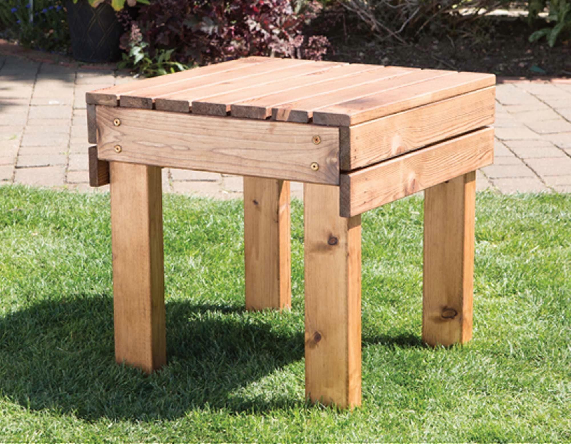 Hand Made Chunky Rustic Wooden Traditional New Style Drinks Table