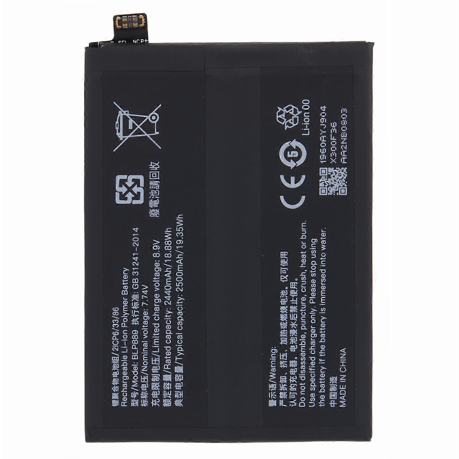 For Oppo Find X5 Pro 7.74V 4880mAh Li-ion Polymer Battery Assembly Part (Encode: BLP889)