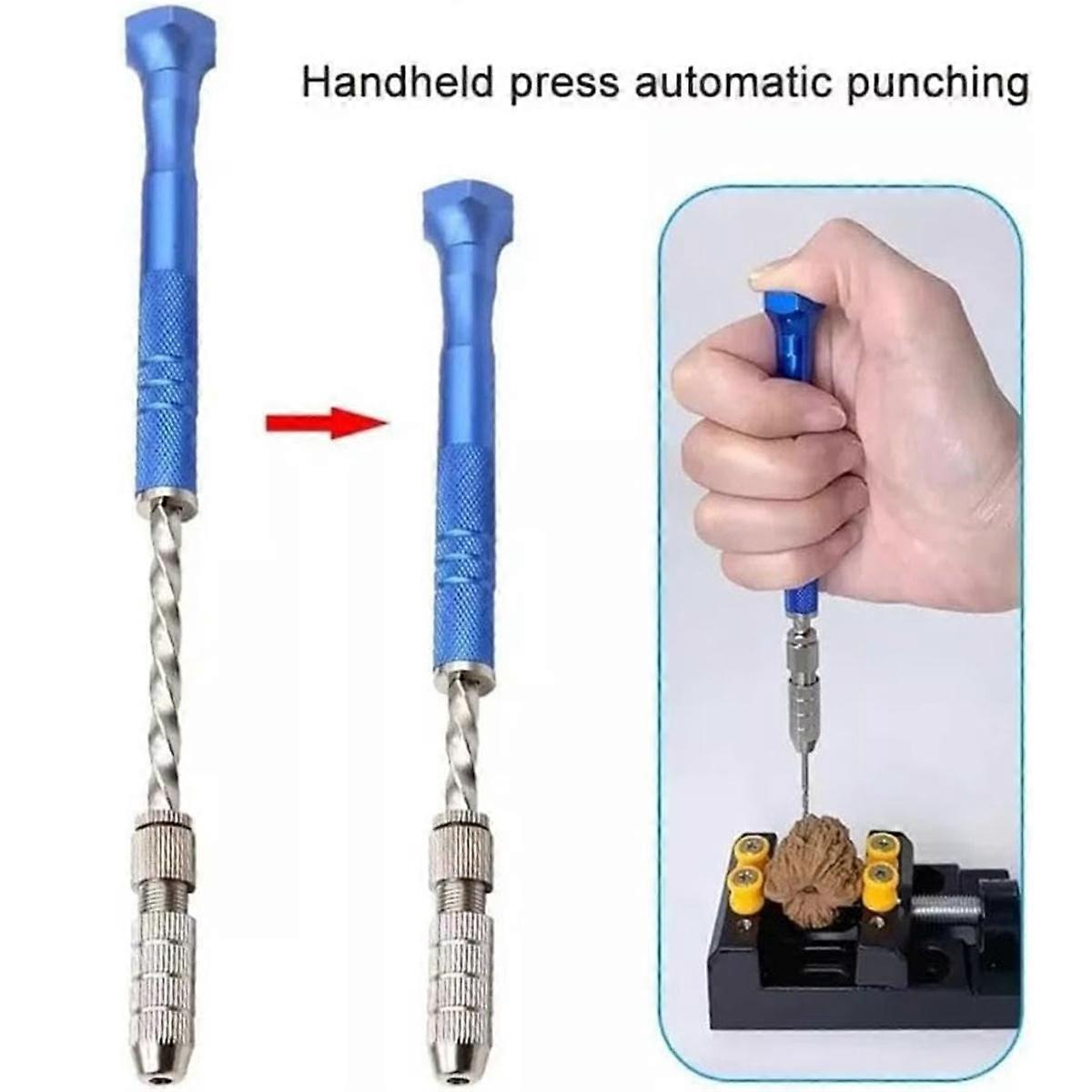 Zestaw wierteł ręcznych z imadłem kołkowym z wiertłami krętymi 0,5-3 mm Micro