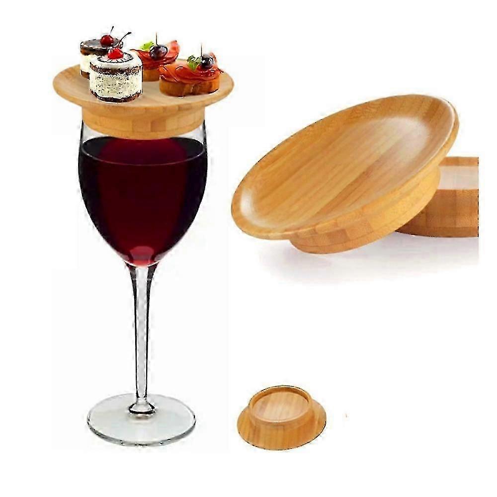 1/2/4/6pcs vidro Charcutaria Topper, bambu vidro Charcutaria Topper