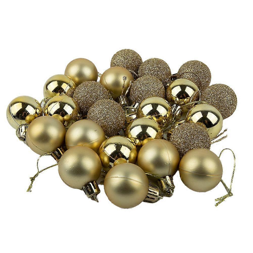 Elegant Rose Gold Christmas Ball Decorations Set of 24 for Holiday Celebration