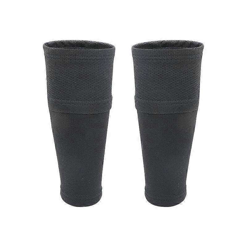 1Pair Sports Safety Shin Pads Sleeves Breathable Football Shin Holder Instep Socks Polyester Leg Guard Sleeves For Kids Boys Men