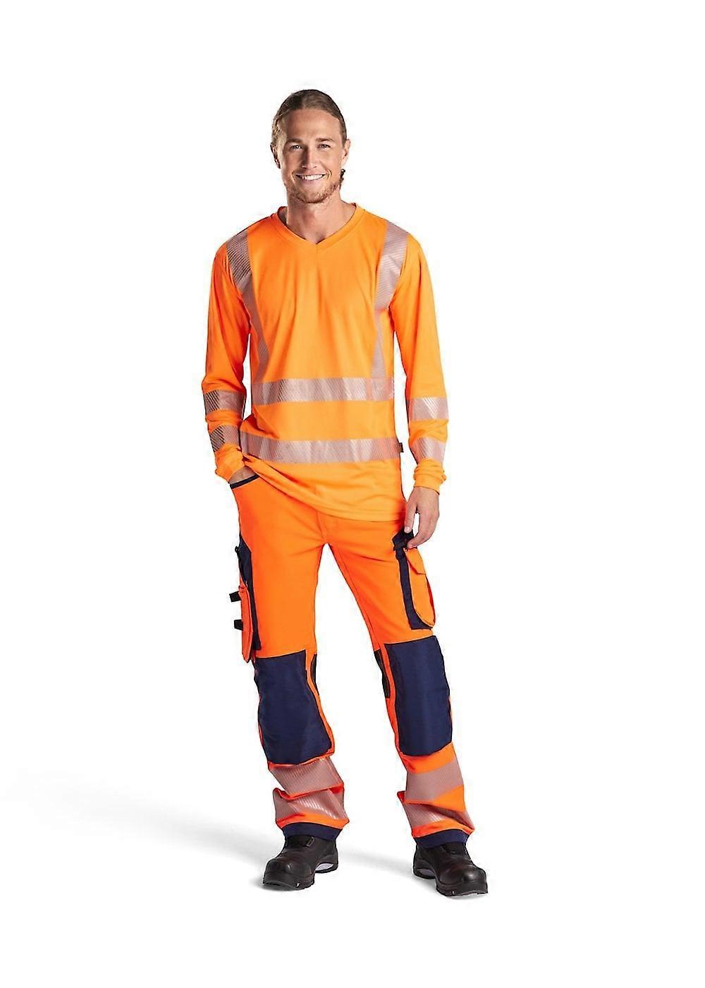 Men's Blaklader Hi-Vis 4-way Stretch Trousers Without Nail Pockets 11971642