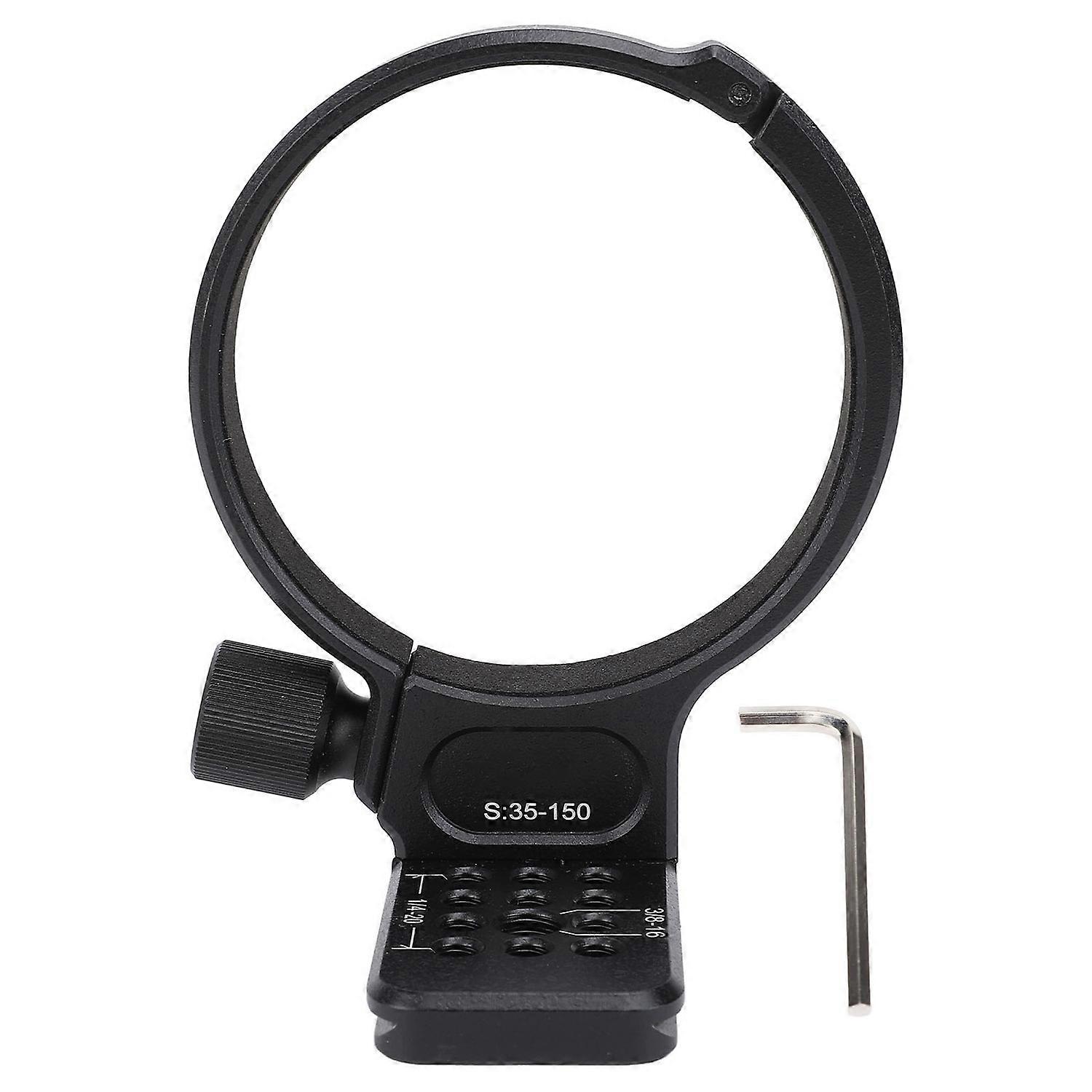 Tripod Mount Ring with Quick Release Plate 1/4 3/8 Inch Screw Hole Aluminum Alloy Tripod Mount Colla