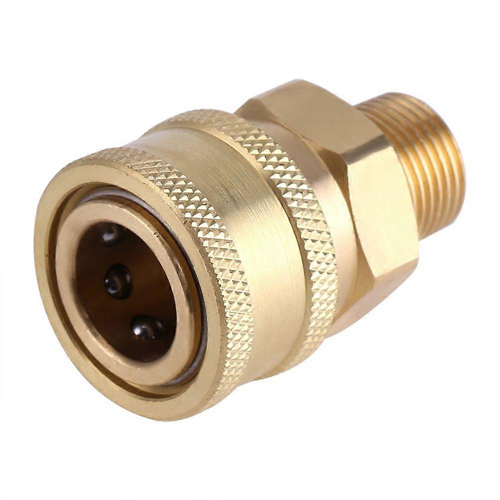 3/8" Quick Release Connector Adapter to M22 Metric Thread High Pressure Washer Hose Connector