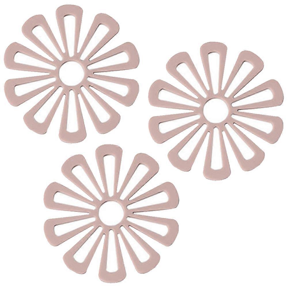 Non-Slip Kitchen Silicone Trivet, Decorative Design for Versatile Use, Flexible Storage Option for Hot Table Mat and Cooking Hot Pad (Pack of 4)