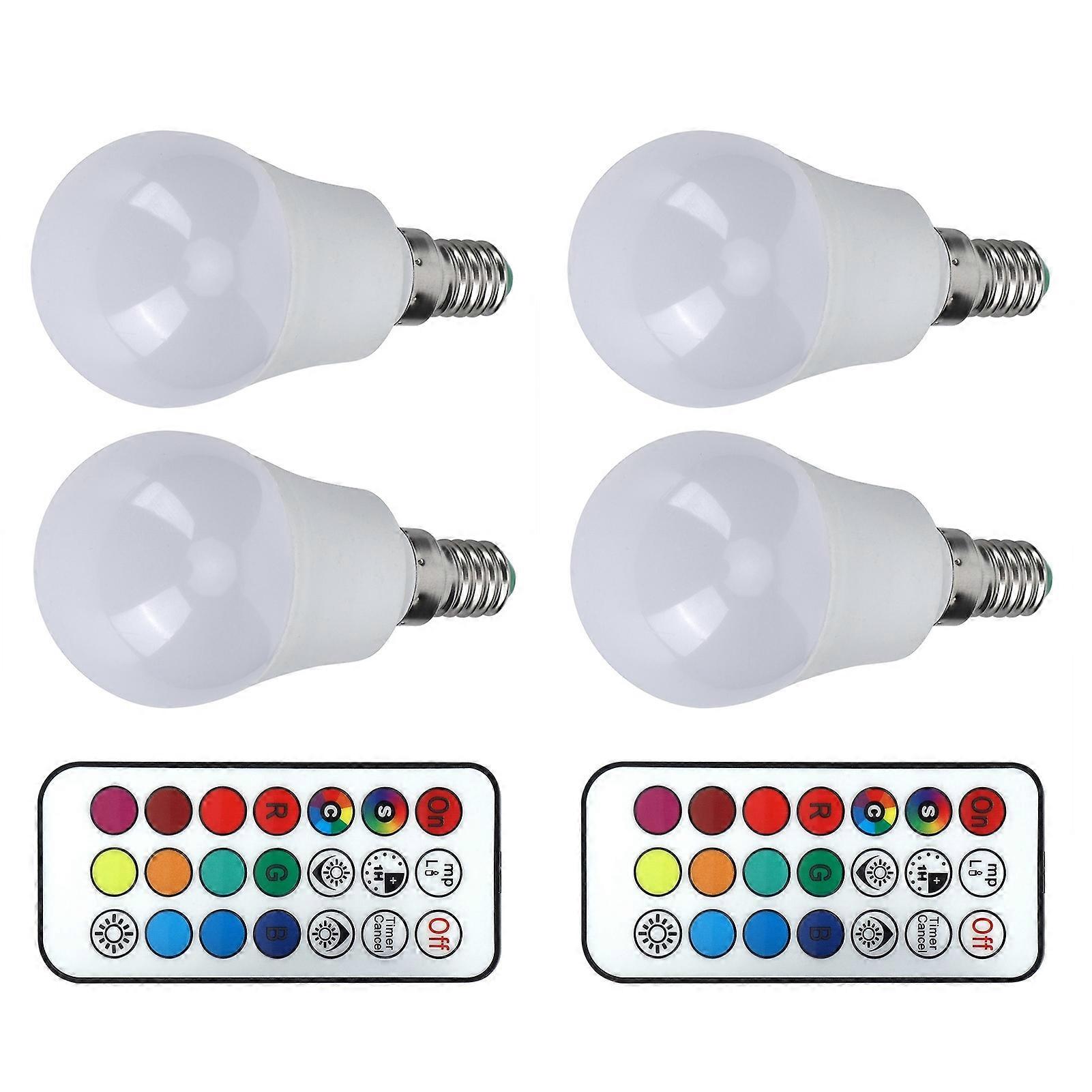 45W RGB LED Bulb 4.5cm E12 Socket Color Changeable Light