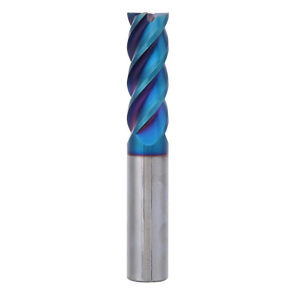 NanO Coated HRC65° Milling Cutter Tungsten Steel 4 Flutes Flat Head CNC End Mill 16x45x16Dx100L