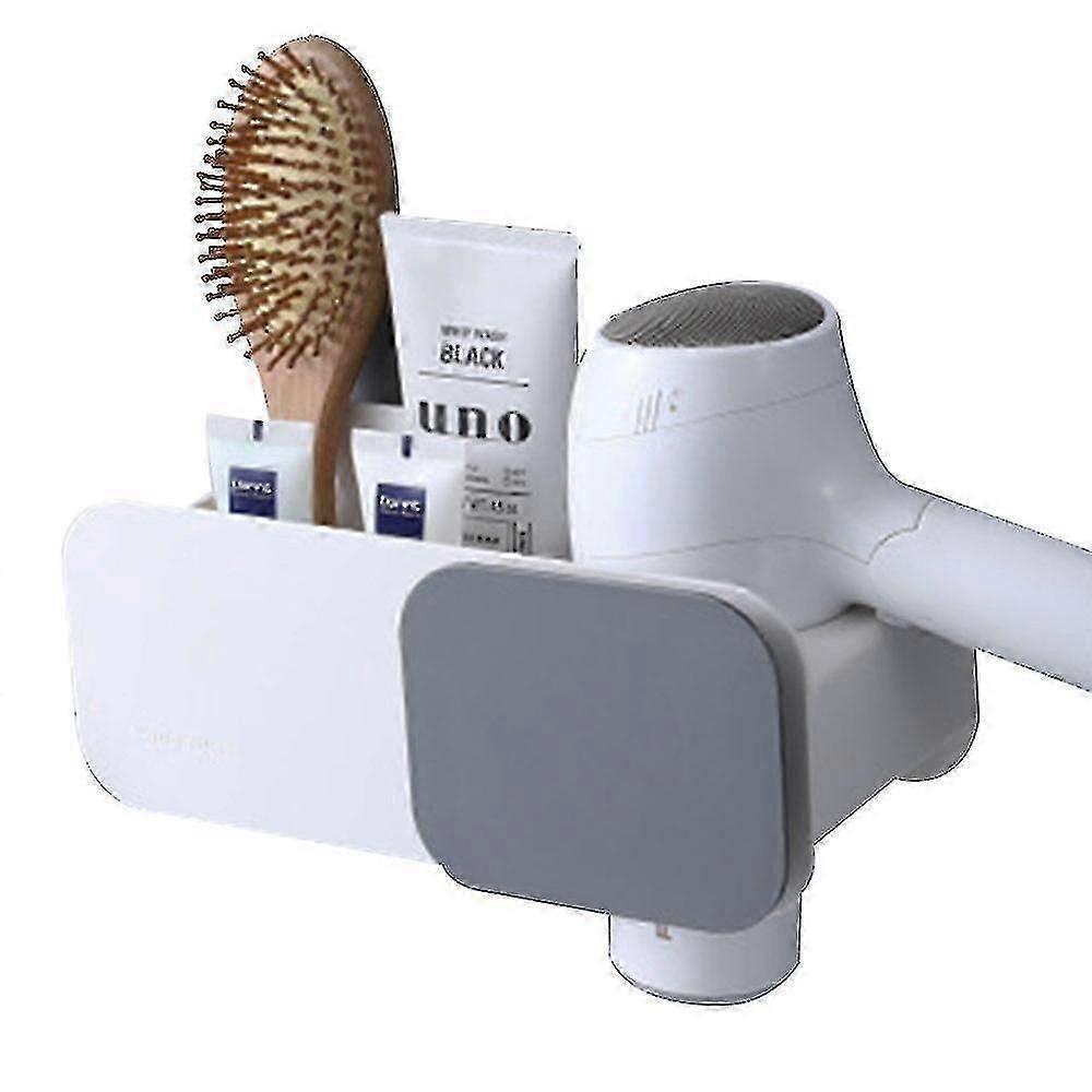 حامل مجفف الشعر، حامل مجفف الشعر دون حفر، تخزين مجفف الشعر