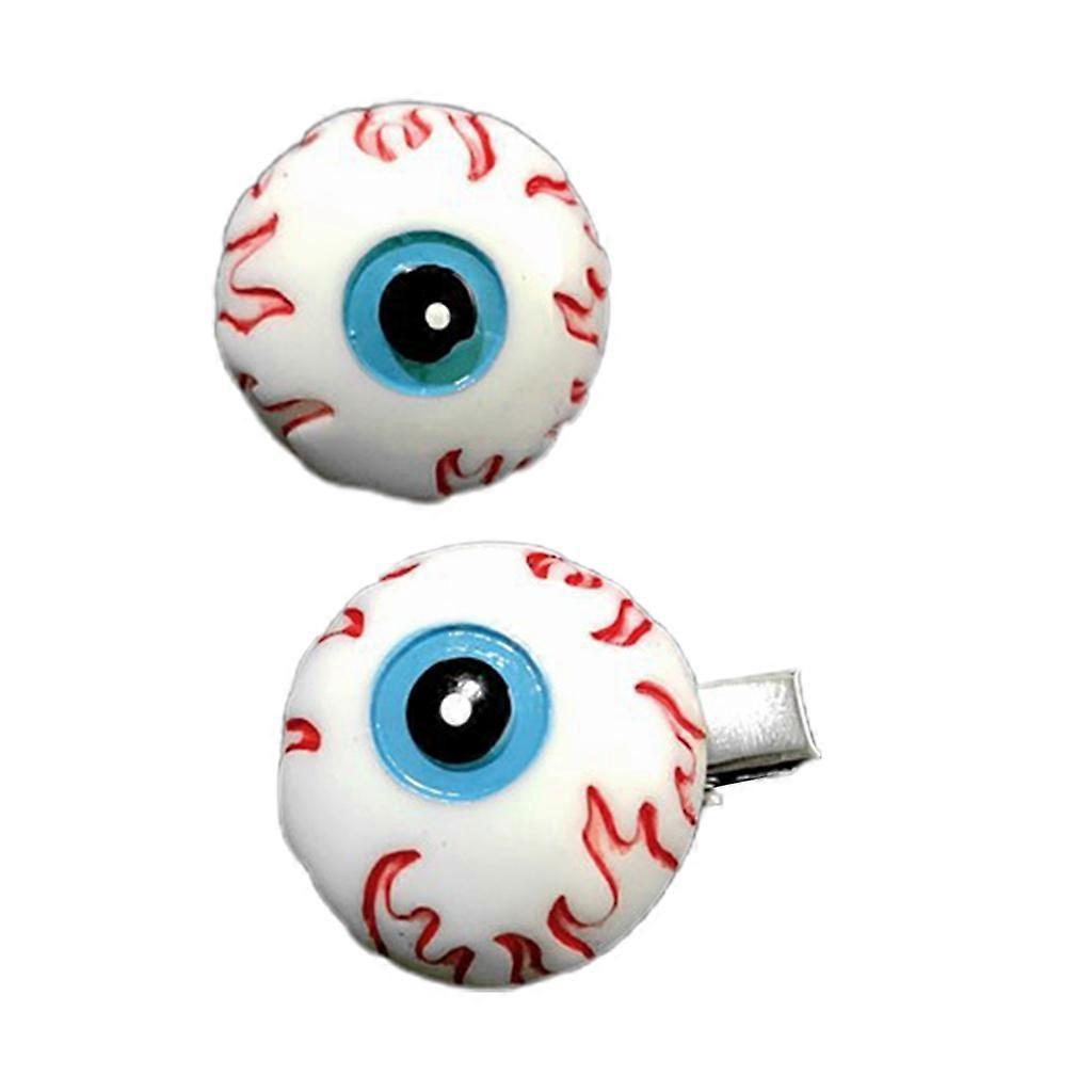 קליפ ברווז גותי אחיזת שיער שלד שיער גלגל העין קליפים צד קוספליי כיסוי ראש דקורטיבי שיער ליל כל הקדושים סורגים