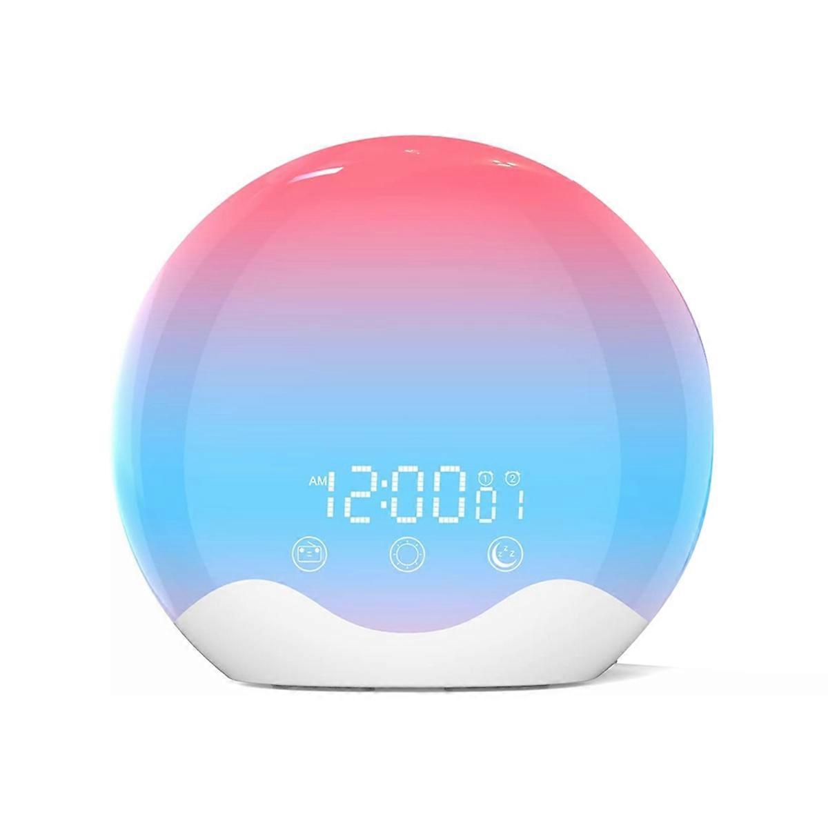 Sunrise Alarm Clock Wake Up Light with Touch Control,Dual-Sided Light Alarm Clock for Bedroom,Dual A