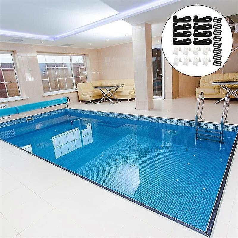 Pool Solar Cover Reel Attachment Straps Kit