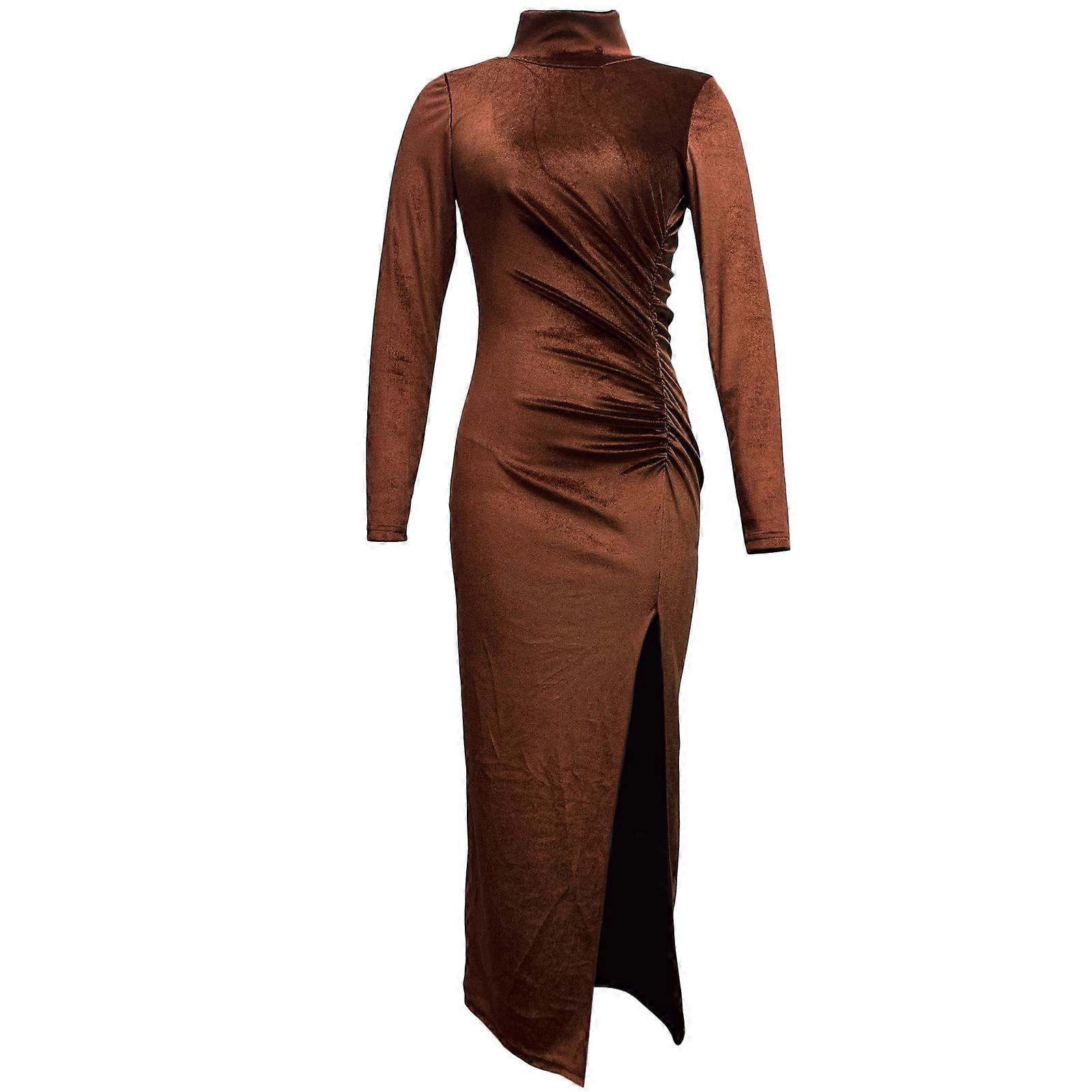 asos brown lace dress Maxine Velvet Dress main image 0