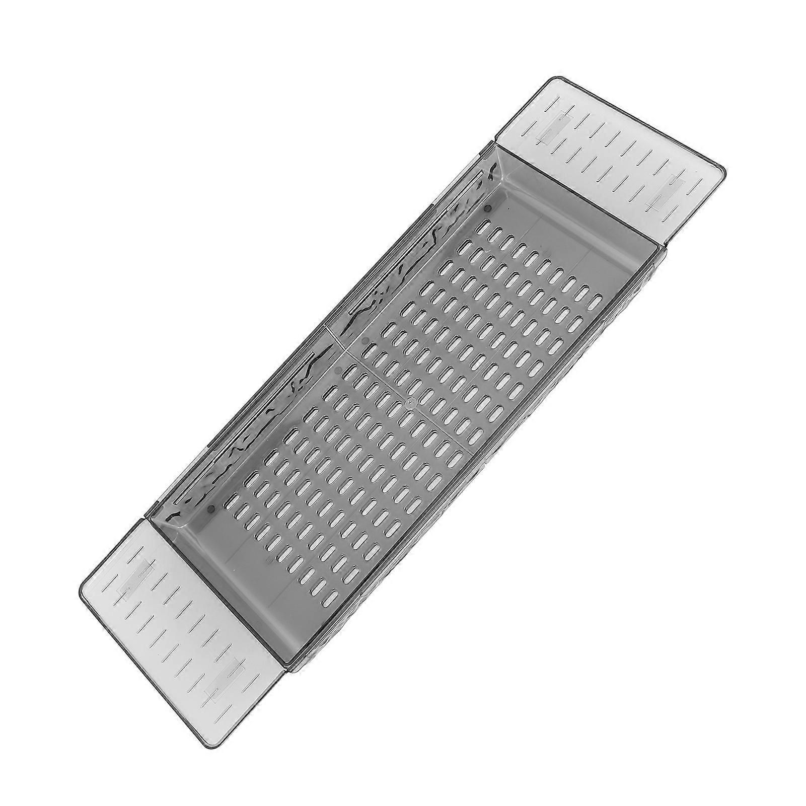 Bandeja de bañera impermeable retráctil universal, gris, 922g