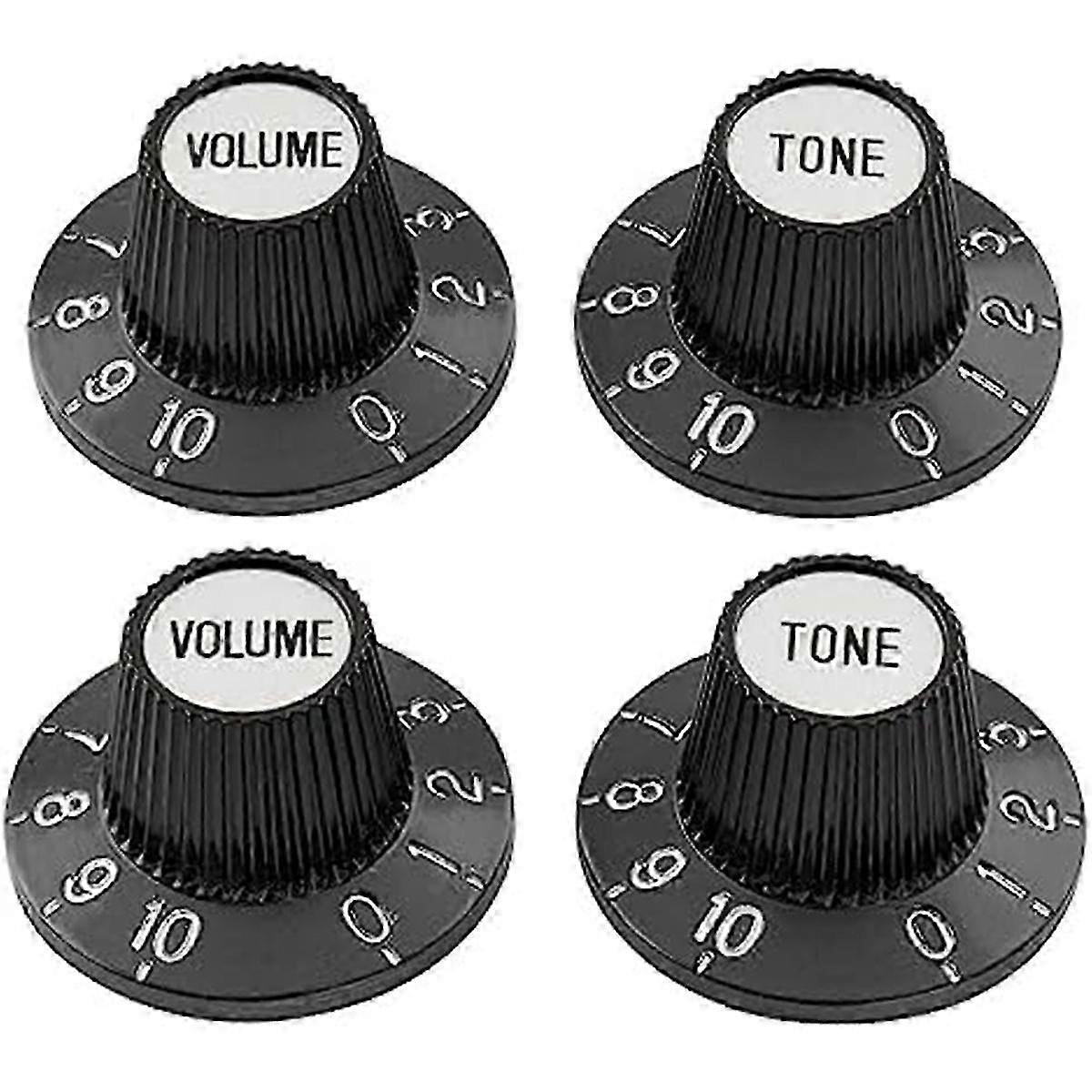 Electric Guitar Bass Amplifier Effect Pedal with Witch Hat and Top Hat Tone and Volume Control Knobs