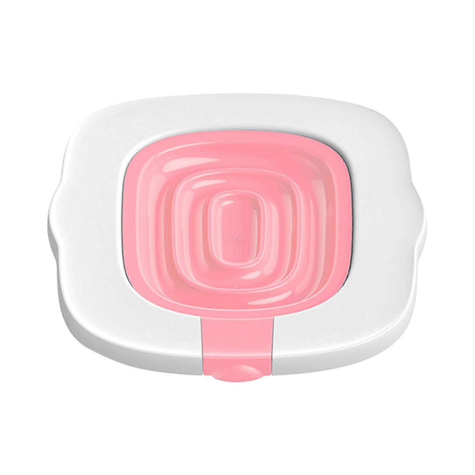 Cats Toilet Seat Training System Strong Load Capacity Reusable Litter Tray Training Seat Tool, Reusable Trainer Pink