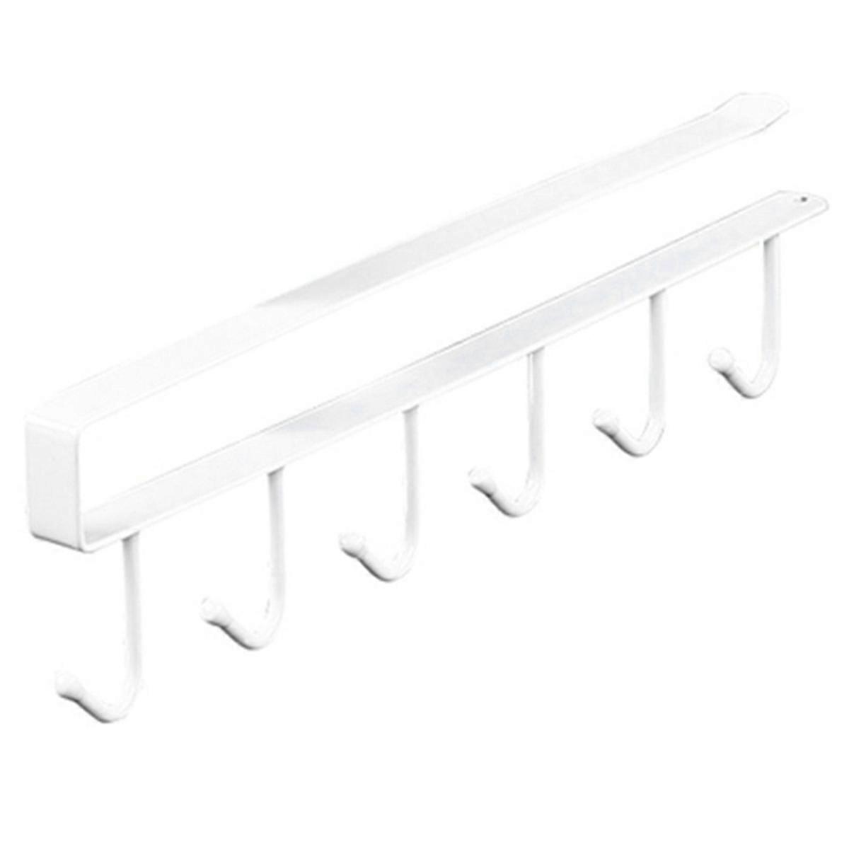 6 Hook Coffee Cup Mug Holder Hooks Shelf B