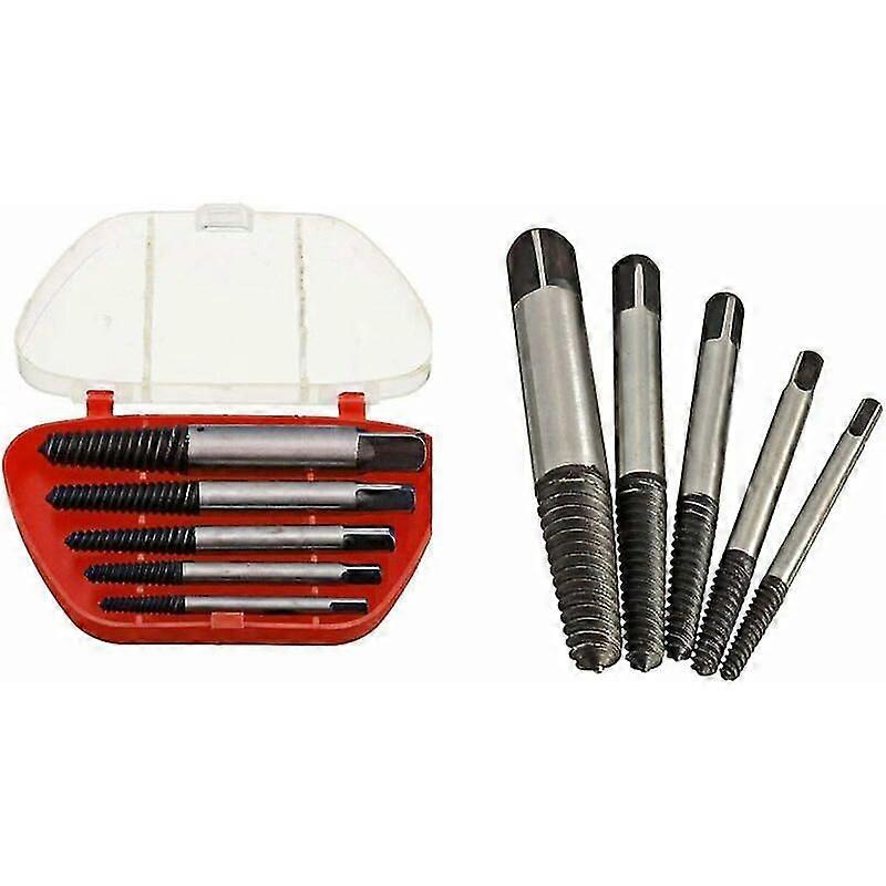 Set Of 5 Broken Screw Extractor Bits 3-19 Mm
