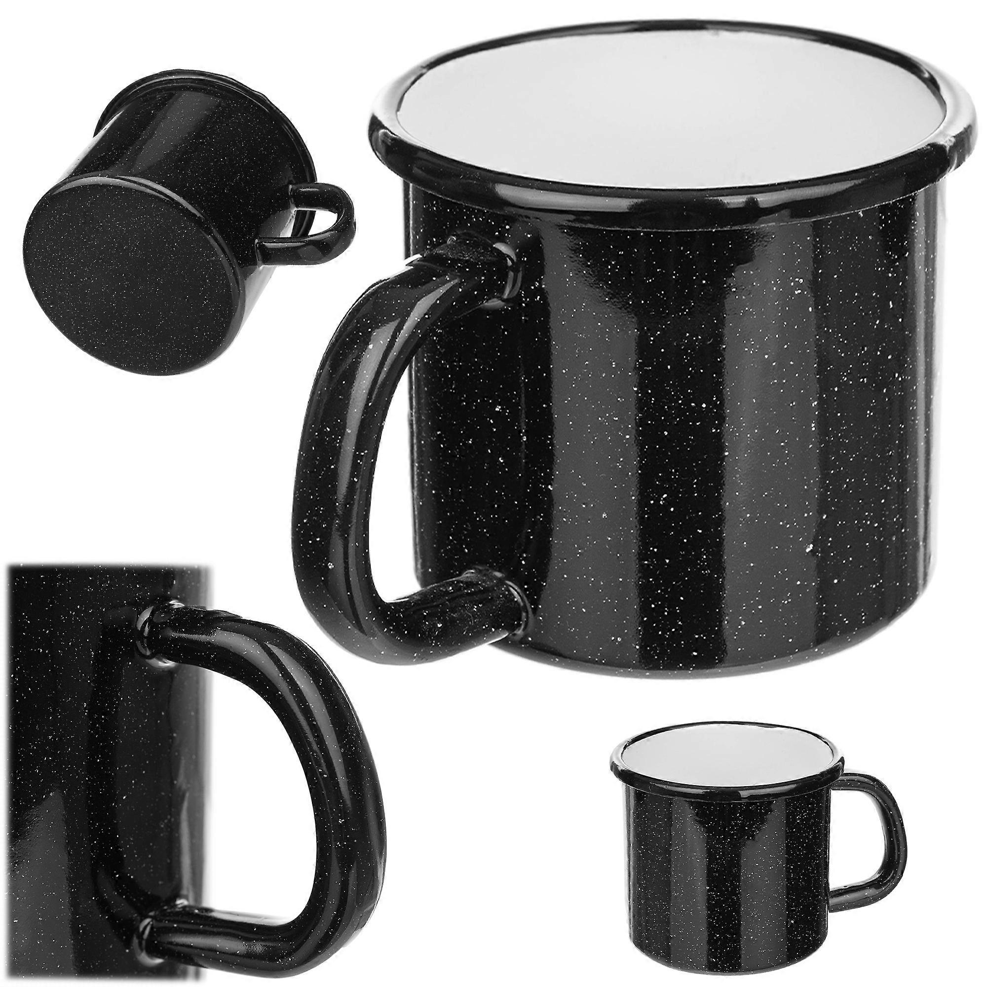 KADAX Tasse Rétro en Émail 1150 ml avec Poignée, Solide et Universelle