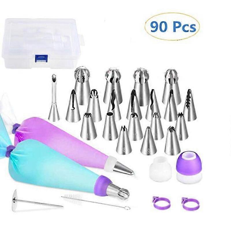 Cake Decorating Tool, Stainless Steel Icing Piping Tips, Multi-functional, Various Patterns