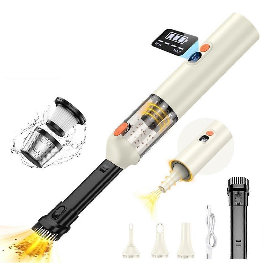 Handheld Cordless Car Vacuum 14000Pa Blow & Suction 2 in 1 for Car and Home Up to 30 M Runtime