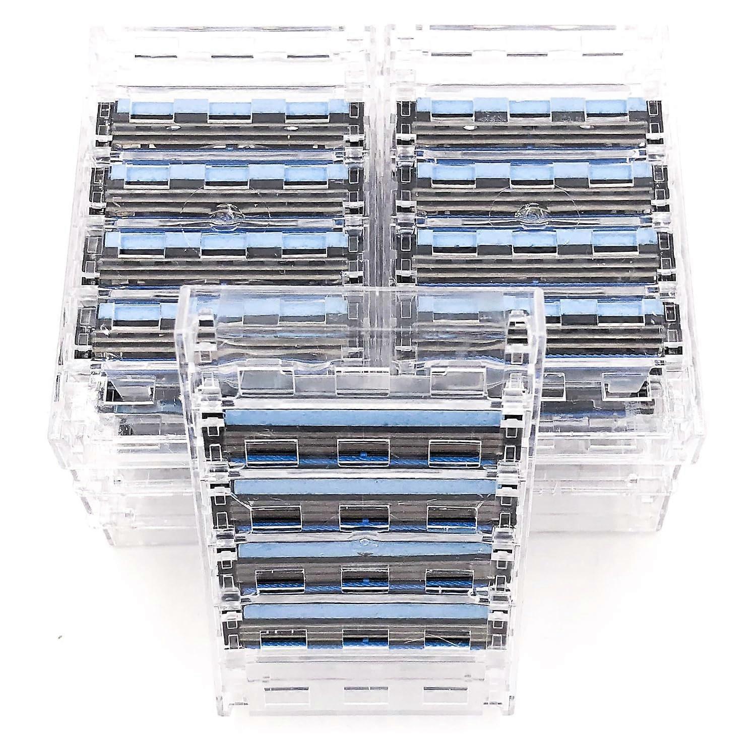 40 Cartridges Triple Razor Blade Compatible with Gillette Sensor Handles