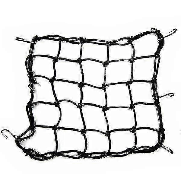 40*40cm Black Motorcycle Bungee Cargo Net for Securing Bike Load