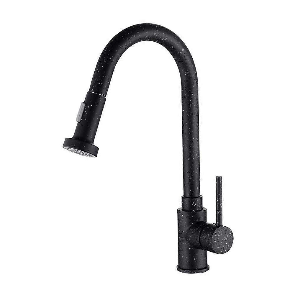 Kitchen Faucet Black with Pull Down Sprayer, Modern Single Handle for Kitchen Sink, Faucet Pull Out 2 Modes