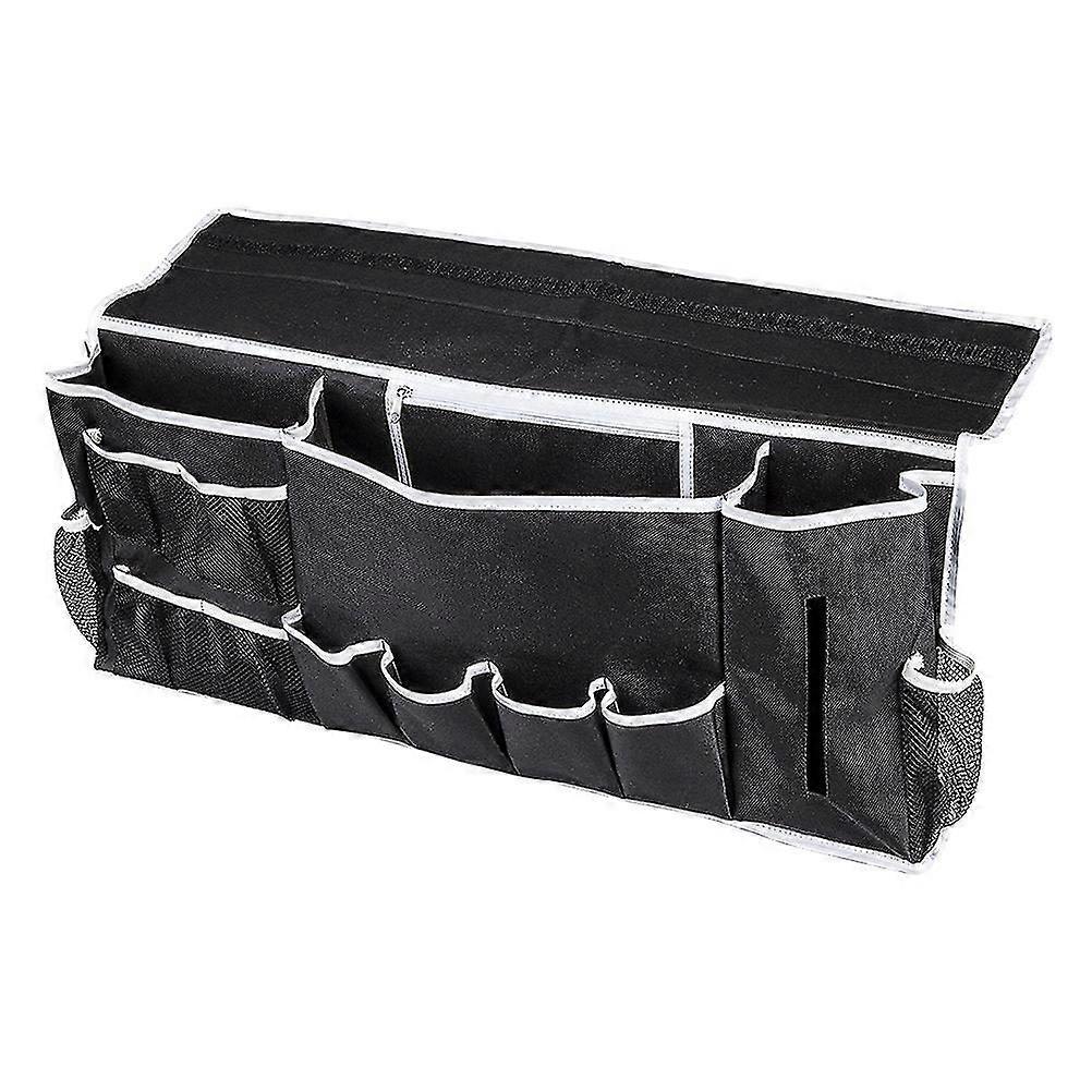 Premium Bedside Caddy Organizer - Durable 12 Pocket Storage Pouch for Dorms, Bunk Beds, and Small Spaces