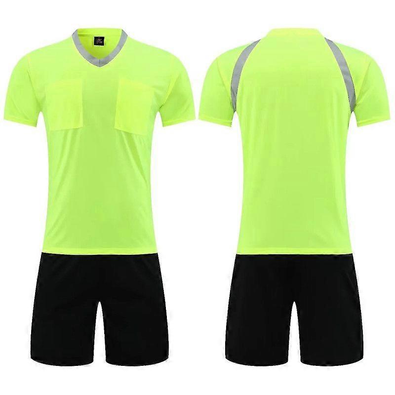 Men's Soccer Referee Jersey Shorts Uniform Kit