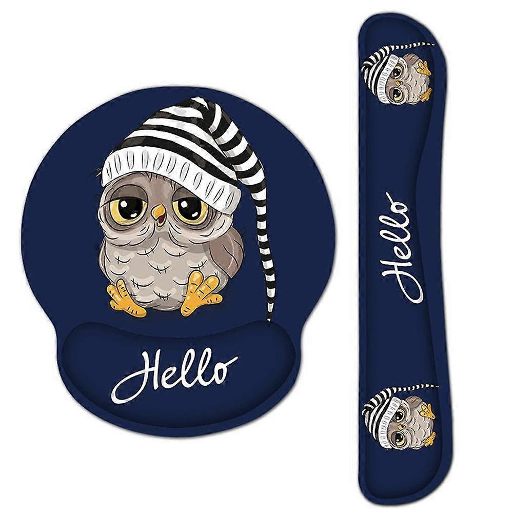 Keyboard Pad Wrist Rest and Mouse Pad with Wrist Support Ergonomic Mouse Pads with Non Slip Base for Home Office Computer Laptop