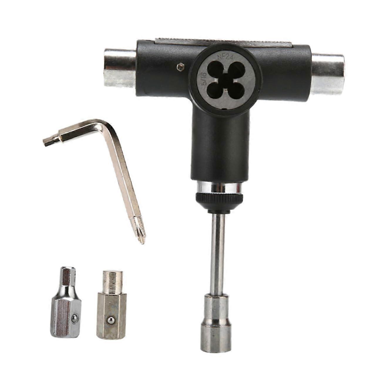 Skateboard Accessories T-Type Sleeve Skate Tool All-in-One Multi-Function Tool for Skateboard Parts and Maintenance
