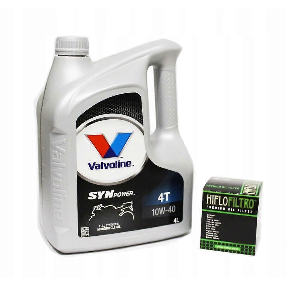 Valvolineoil + oil filter Synpower 10w40; Filtr Hilfo7 Hf116 Honda Crf 250 450 Trx OVSYNPO10W404LHF116