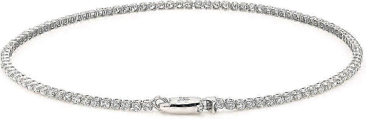 White Gold Lab-Grown Diamond Bracelet Stackable