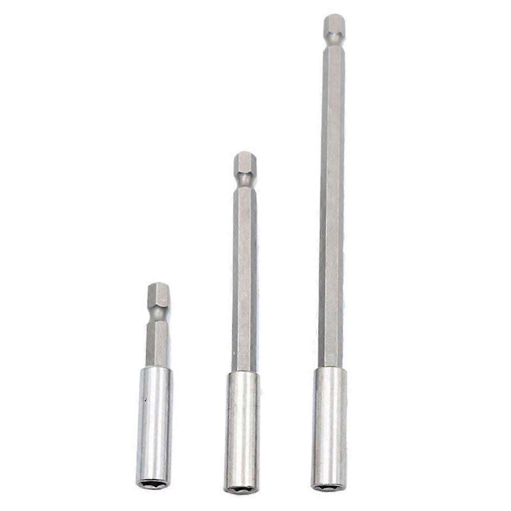 Magnetic Screwdriver Extension Drill 3pcs 60/100/150mm Quick Release 1/4 Tools Bit set