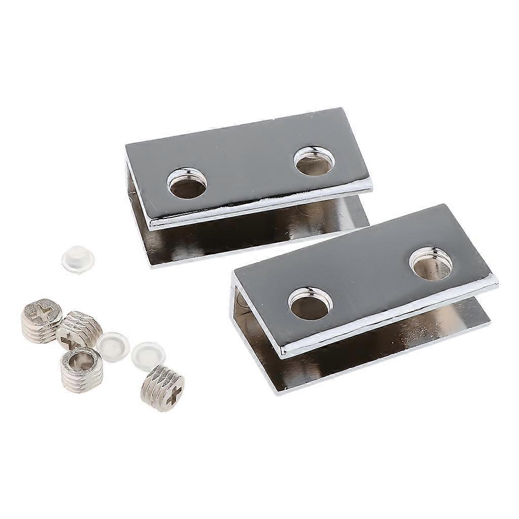 2pc Square& Rectangular Shape Adjustable Glass Clamp Brackets-A-8-10mm