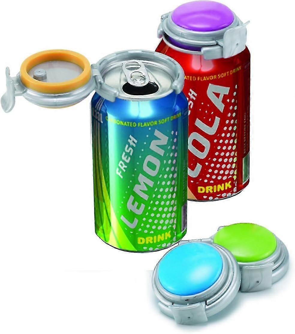 2 Click Fizz Keeper Pump And Pour For Standard Size 12oz Cans Of Carbonated Beverages. Keep Soda, Seltzer, Beer And More Bubbly And Fizzy, Prevent Spi