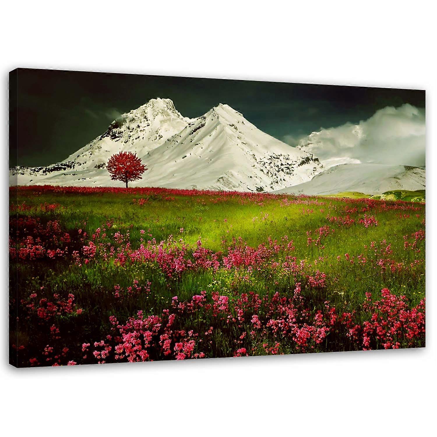 Fotobehang, Berglandschap natuur - 60x40