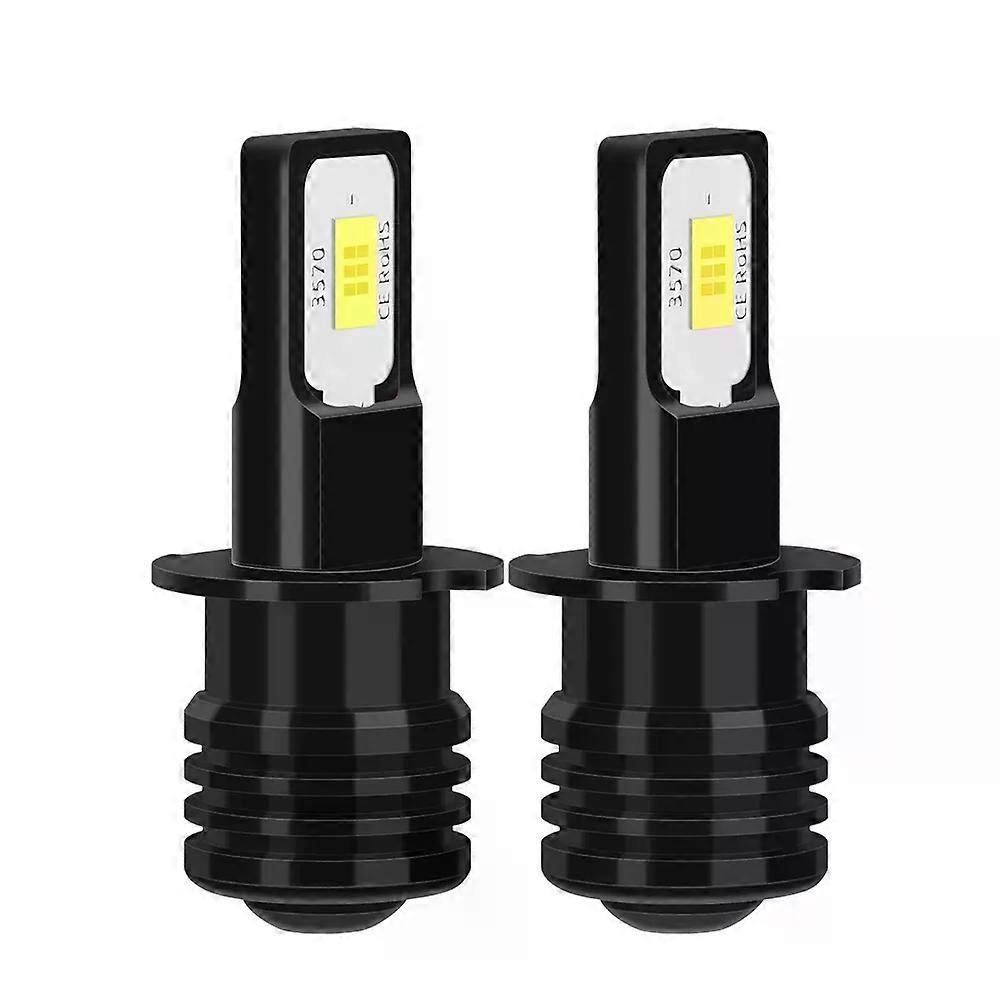 2Pcs H3 Led Fog Light Bulbs 6000K 15000LM For BMW E46 3 2001 2002 2003 2004 2005 Auto Diode Moto Driving Running Lamps 12V