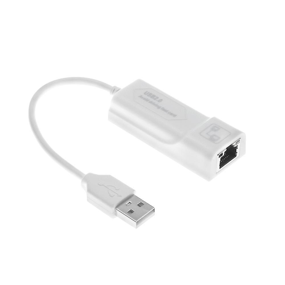 Portable Usb 2.0 Wired Built-in Cable Network Card Drive-free Ethernet Adapter