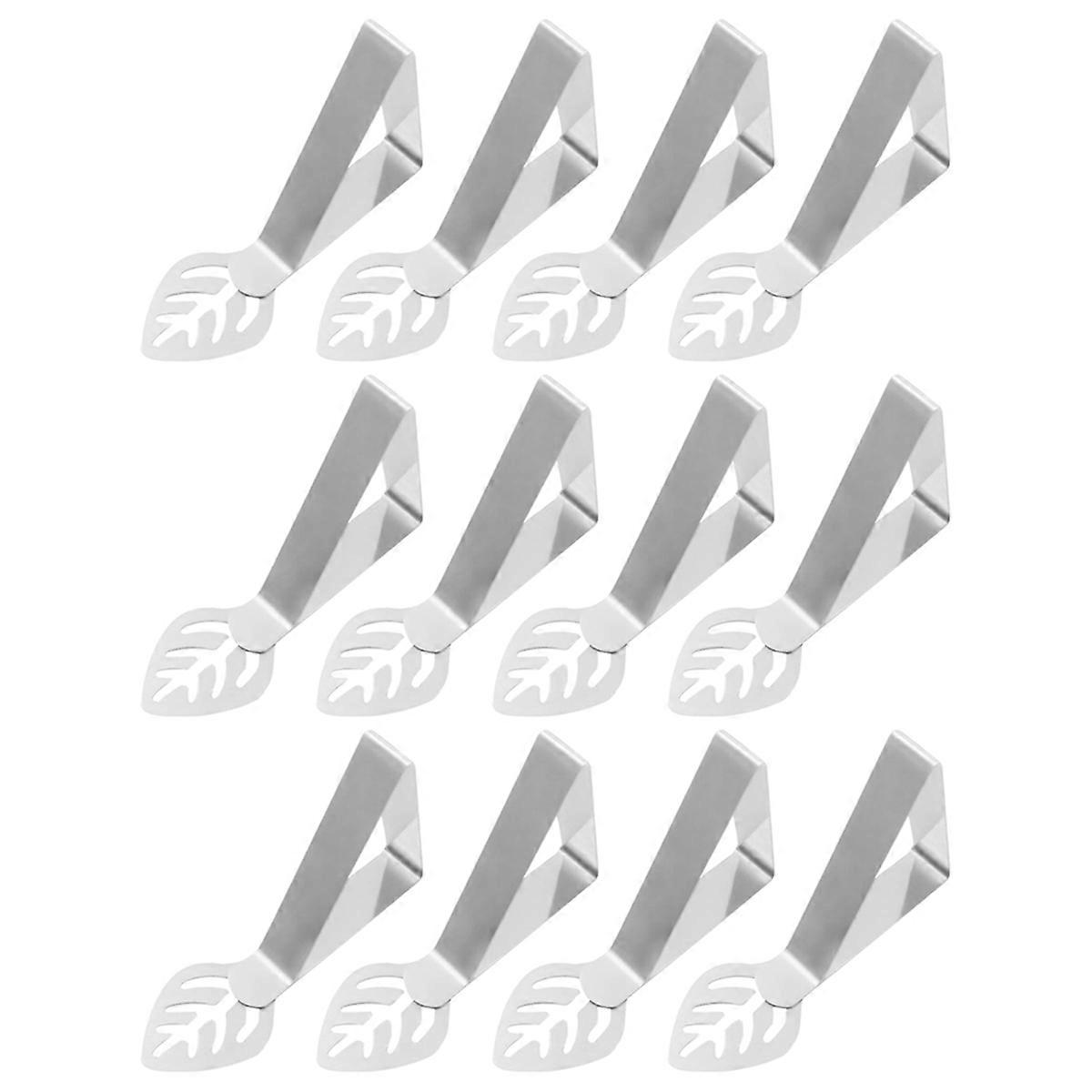 Table Cloth Holder Clips 12 Pack, Leaf Shape Picnic Tablecloth Clip