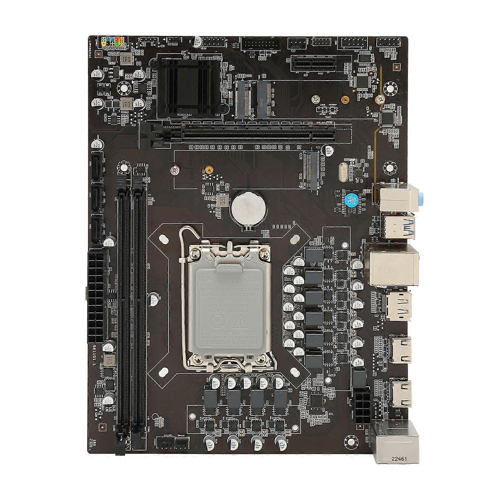 H610 M ATX LGA1700 2 x 288-stifts DDR4 SDRAM M.2-kortplats moderkort för 12100F 12400F 12490F 12600F 12700F 13600F